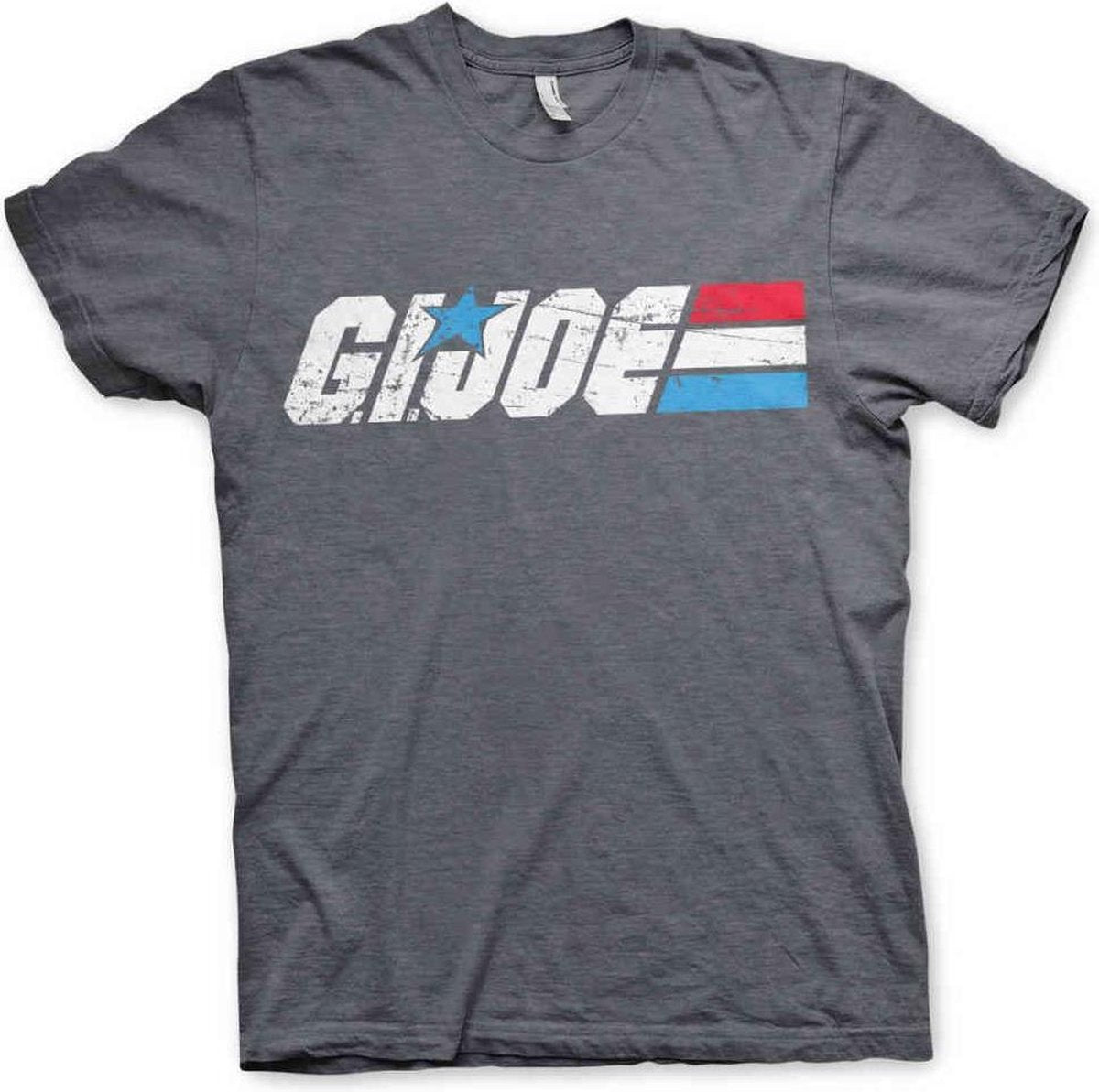 G.I. Joe Heren Tshirt -L- Distressed Logo Grijs
