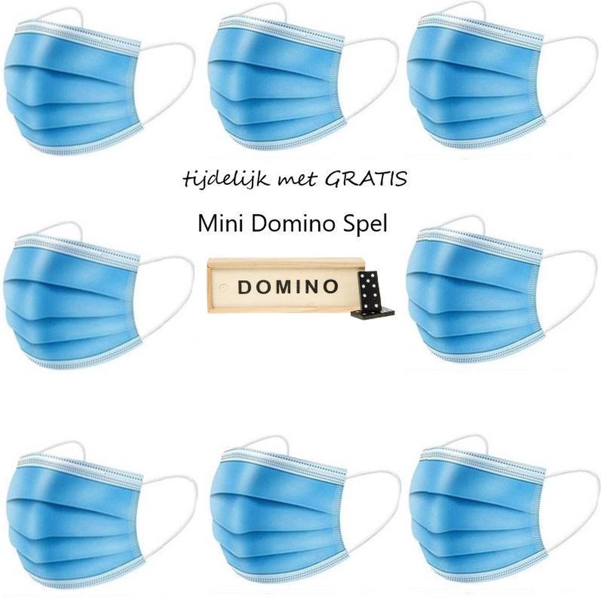 Blauwe Kinder Wegwerp Mondmaskers | 50 Gekleurde Mondkapjes voor Kids Blauw | 14.5 x 9 cm | 3 Laags | Hoogste Kwaliteitsgarantie