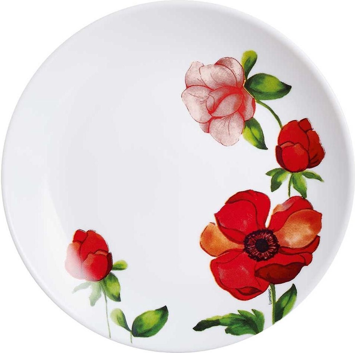 Bergamote Dessertbord met Bloemenprint - Ø 19cm