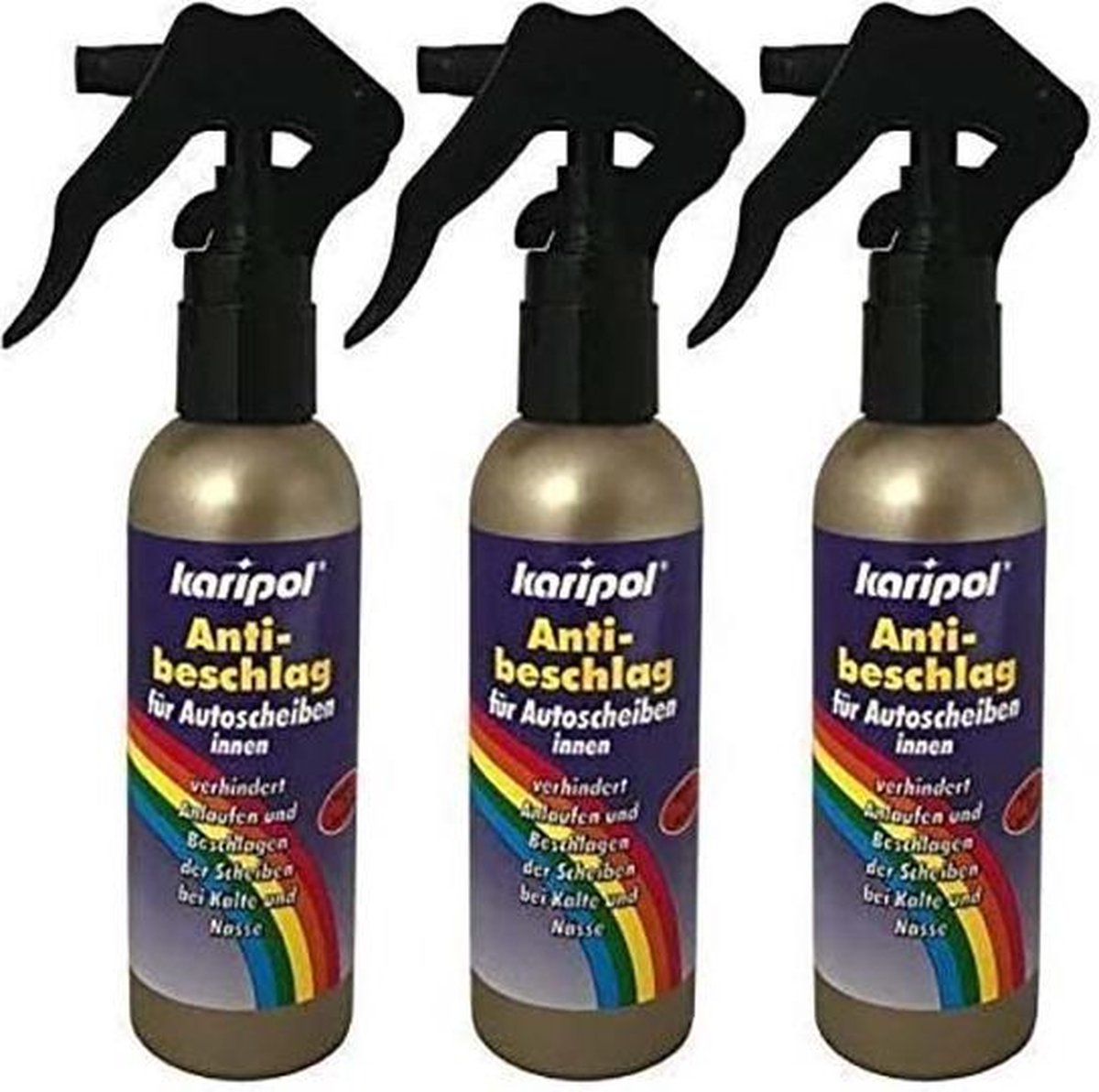 2 x 100 ml karipol anti-condens voor autoruiten binnen