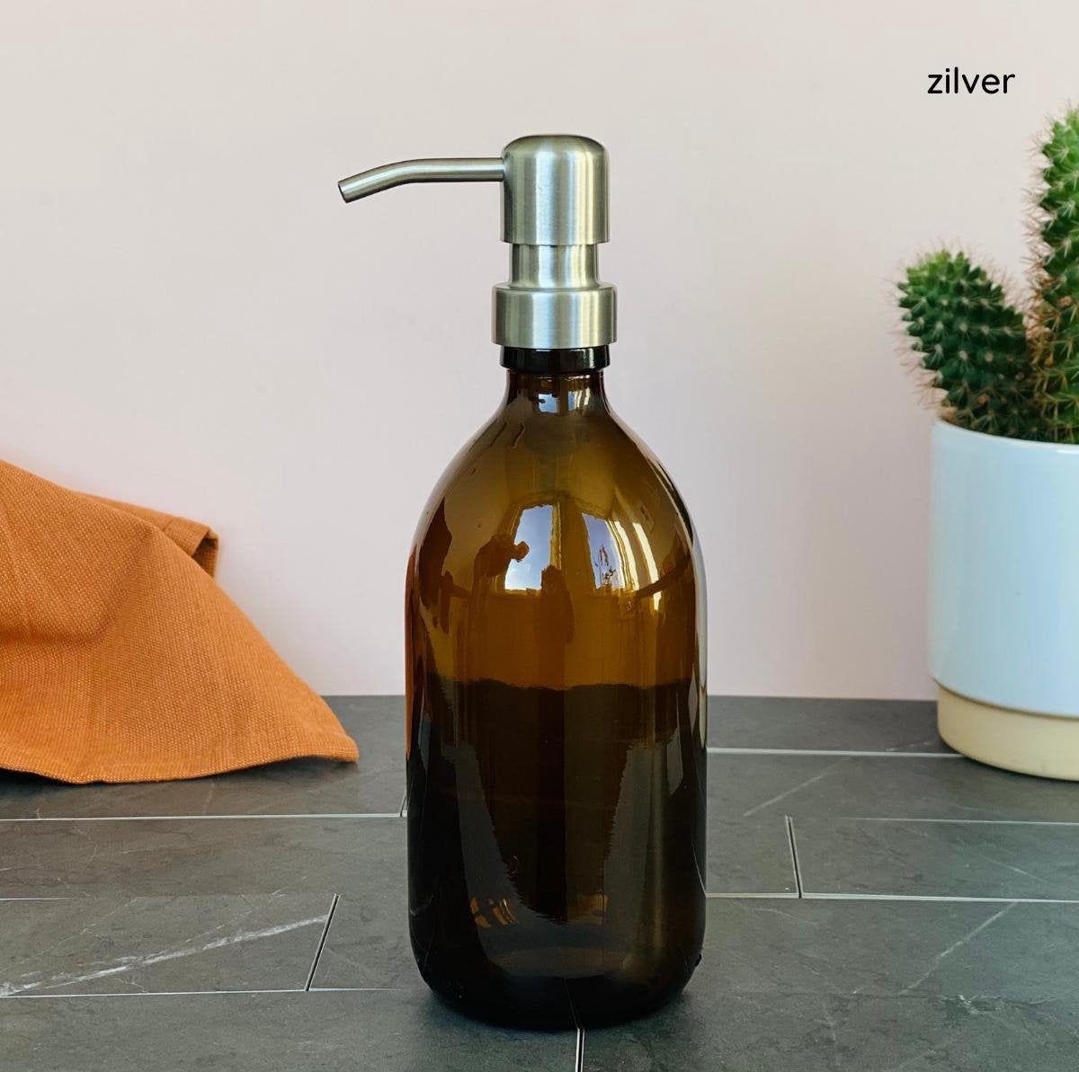 DIY handzeep | met zeeppomp | goed voor 2 liter handzeep | Zilver |  [meerdere kleuren]