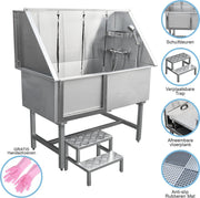 Dog Grooming Bath Steel Pet Wash Station 600mm