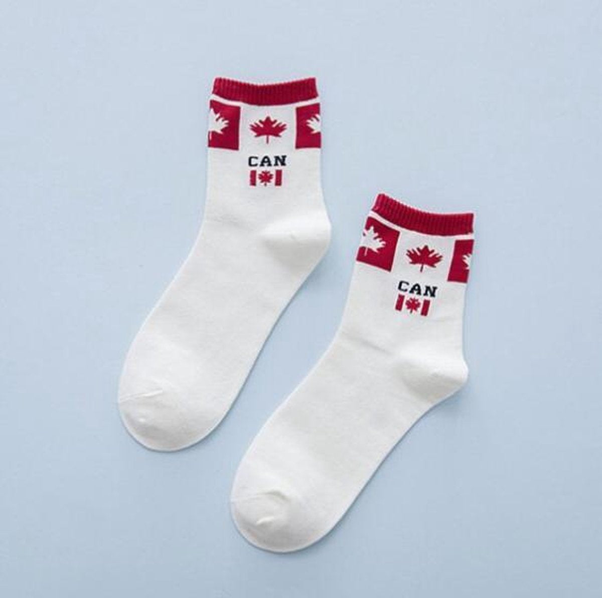 Fun sokken 'Canadese vlag CAN' (91088)