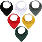 JillyBee - Slab - Slabbetje - Slabber - Bandana - 6pack - Grijs - Groen - Zwart - Multicolor