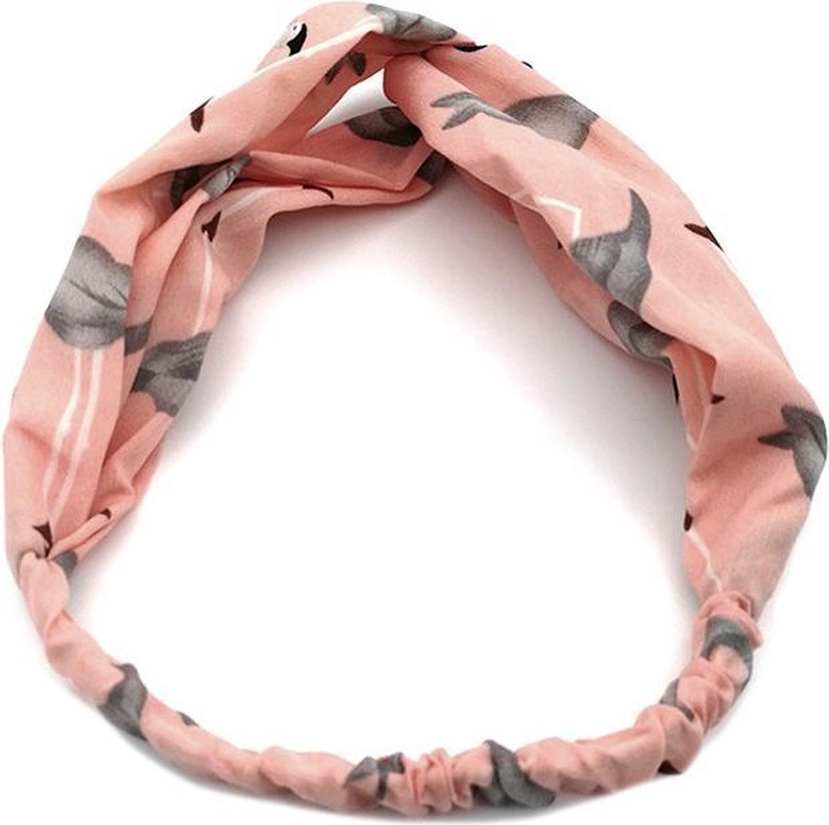 Haarband Flamingo Roze | Polyester | Elastische Bandana
