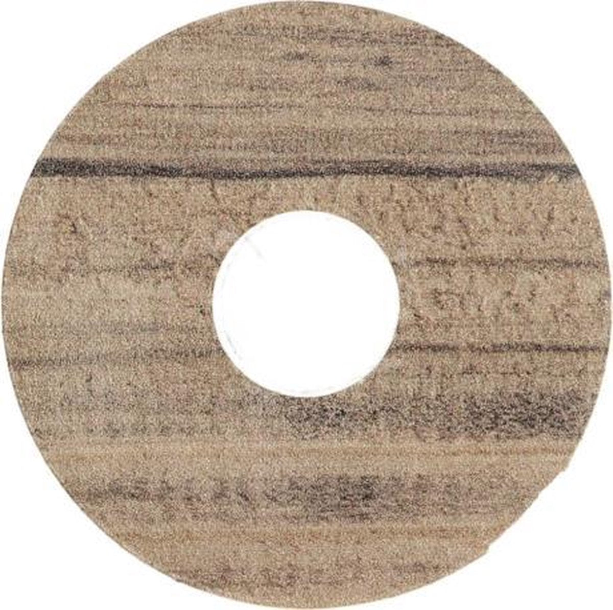 Zelfkl. rozet (17 mm) grenen geb. bruin (10 st.)