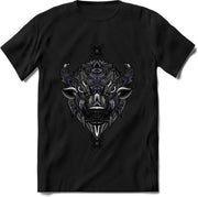 Mandella Bizon | Dierenliefhebber Kado T-Shirt Heren - Dames | Donker Blauw | Perfect Verjaardag Cadeau Shirt | Grappige Bizons en Bizontjes Dromenvanger Kleding |