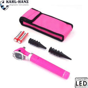 Karl-Hanz Fiber Optic Otoscoop roze met LED verlichting