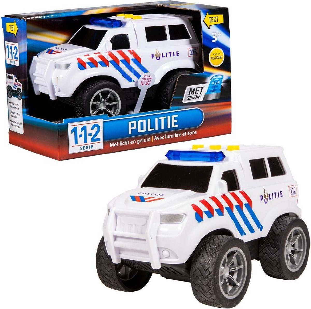 112 Rescue Racers Politie met Licht & Geluid