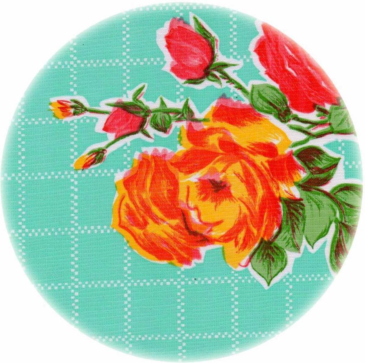 MixMamas Rond Tafelzeil - Ø 120 cm - Rozendal - Mintgroen