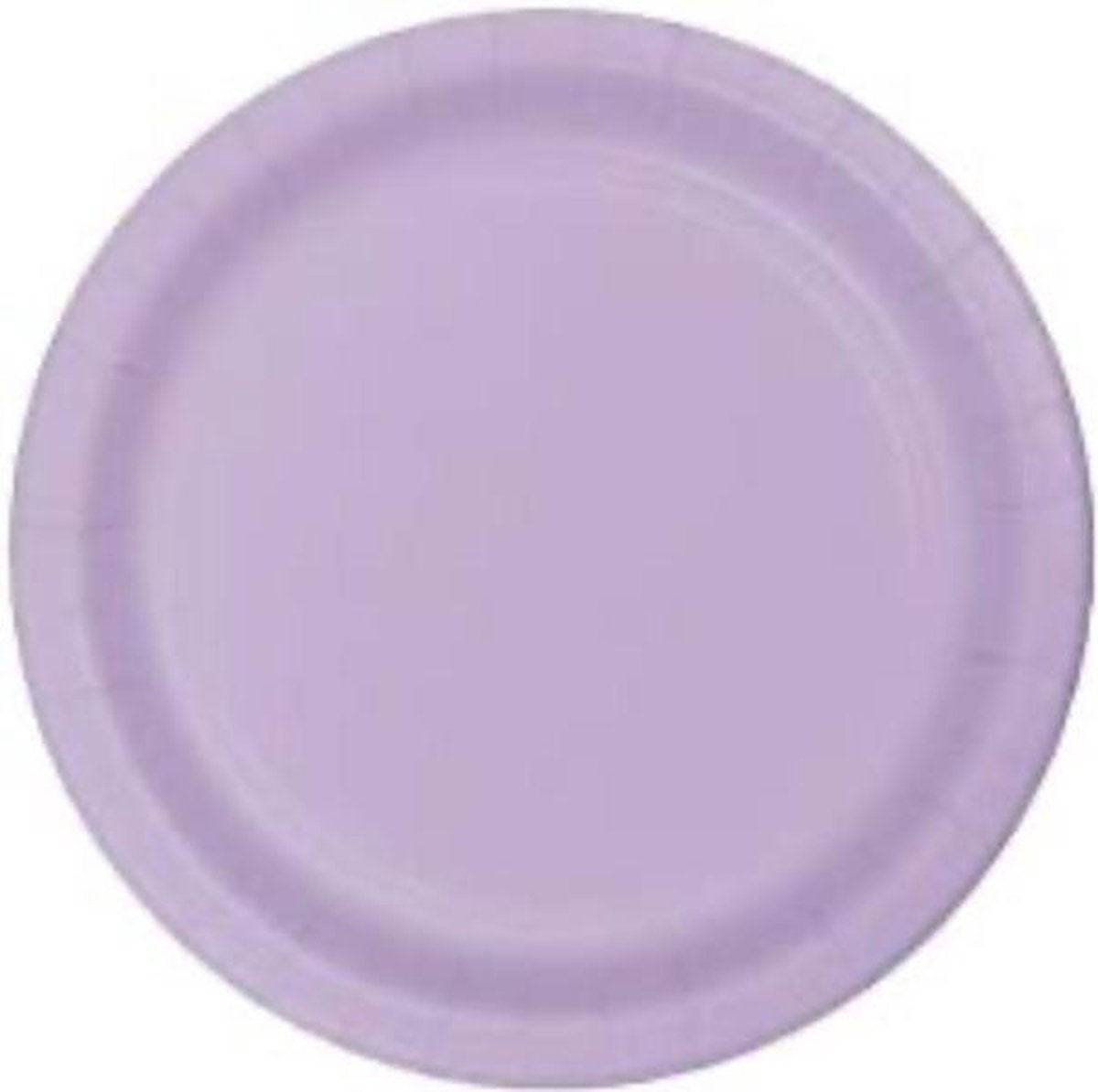 Kartonnen Bordjes paars 18cm 20st - Wegwerp borden - Feest/verjaardag/BBQ borden / Gebak bordjes maat