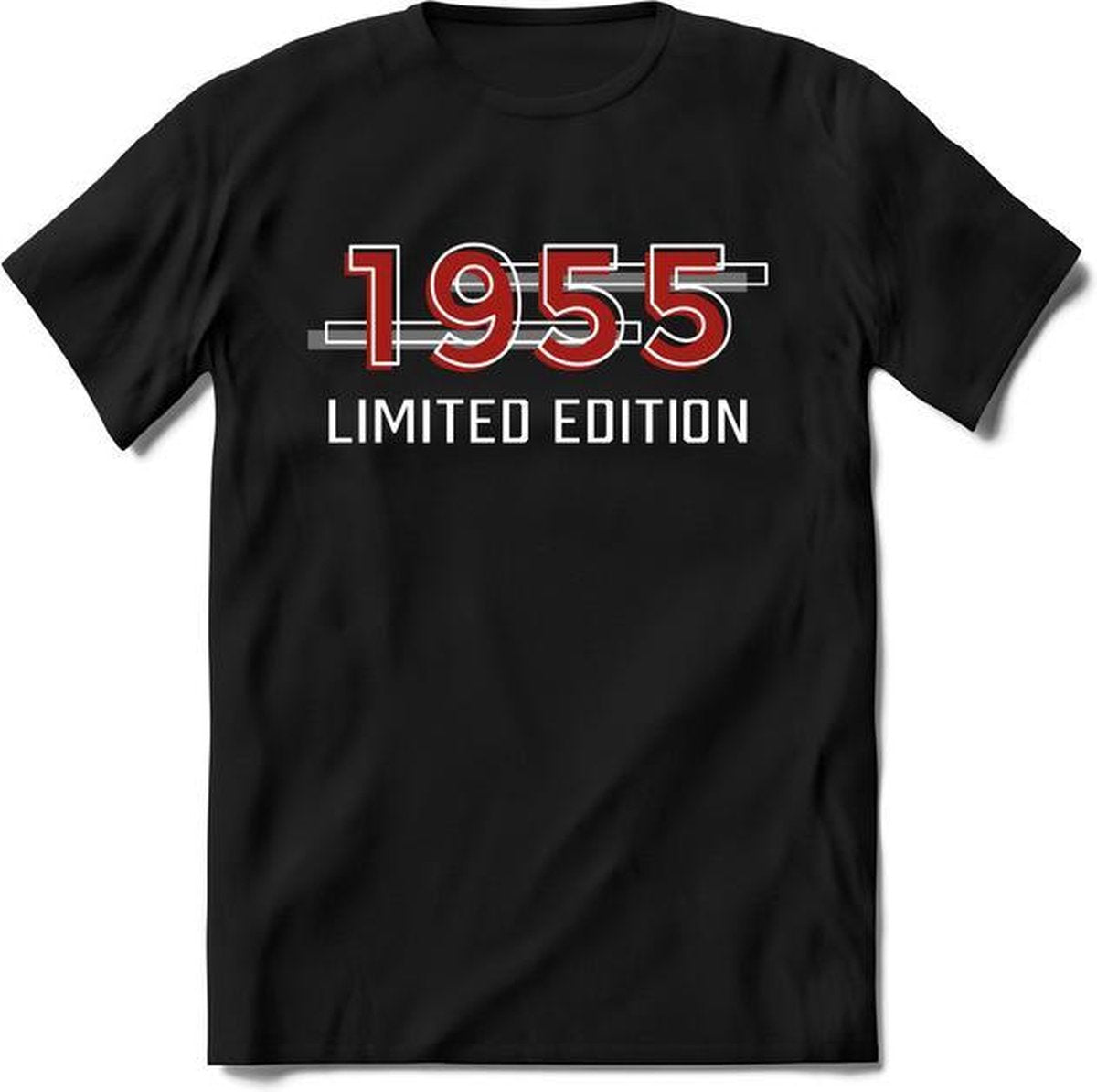 1955 Limited Edition Lines | Feest Kado T-Shirt Heren - Dames | Rood - Grijs | Perfect Verjaardag Cadeau Shirt | Grappige Spreuken - Zinnen - Teksten |