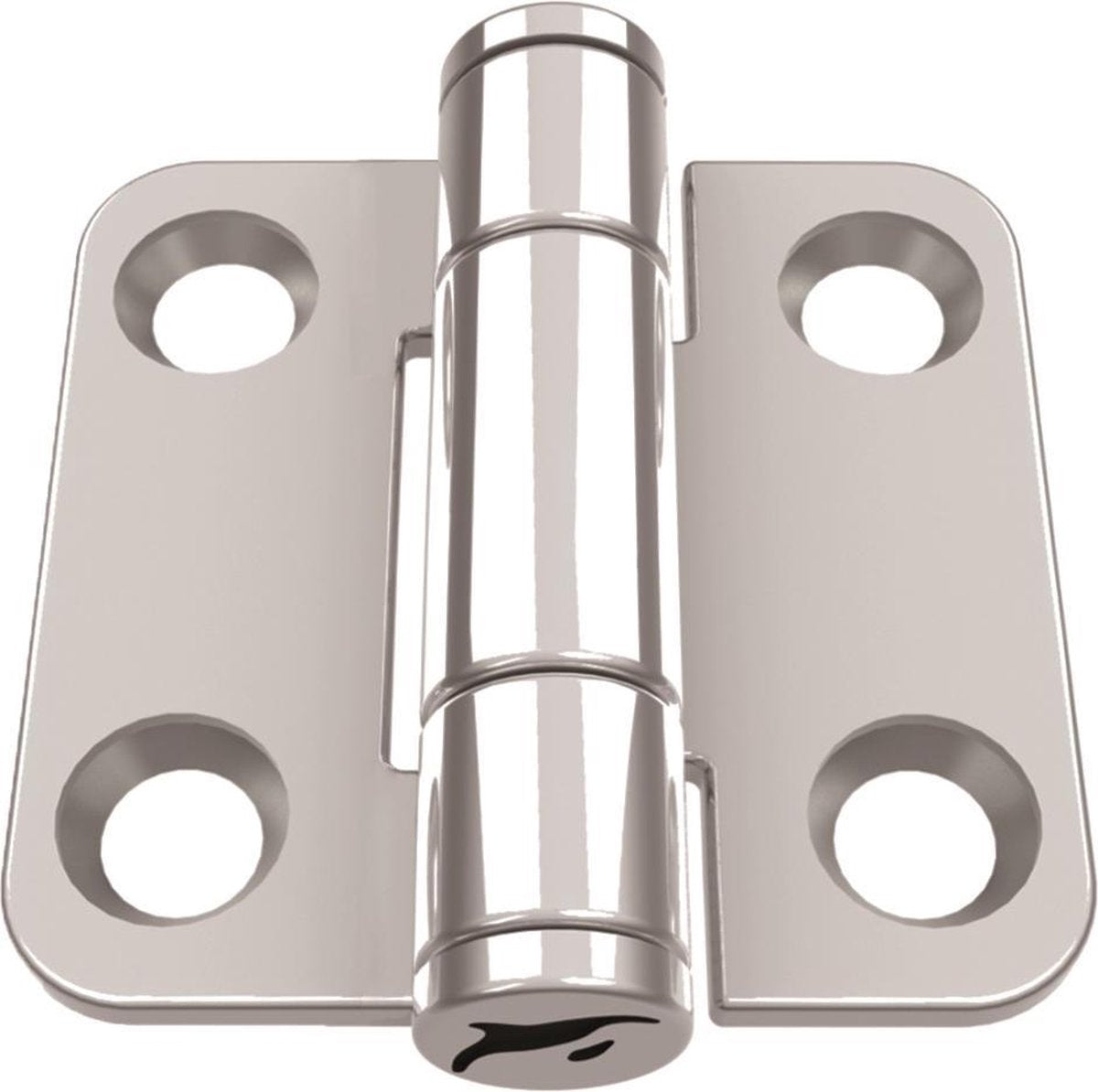 Luikscharnier - 41x38x2 - Rvs 316 - Knoop boven