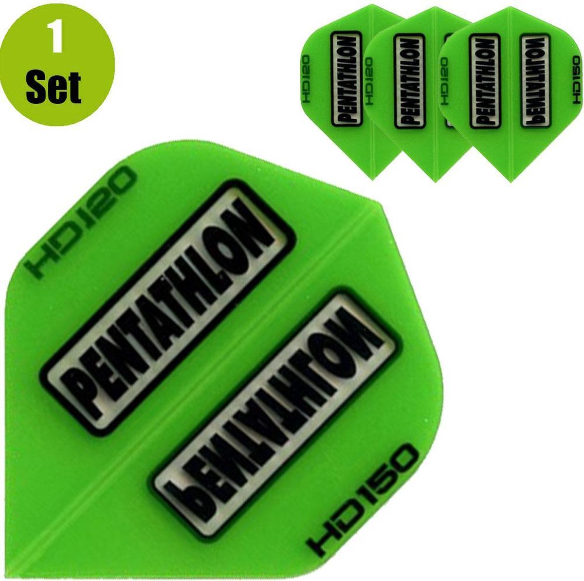 Pentathlon HD150 Dartflights - Groen- ()