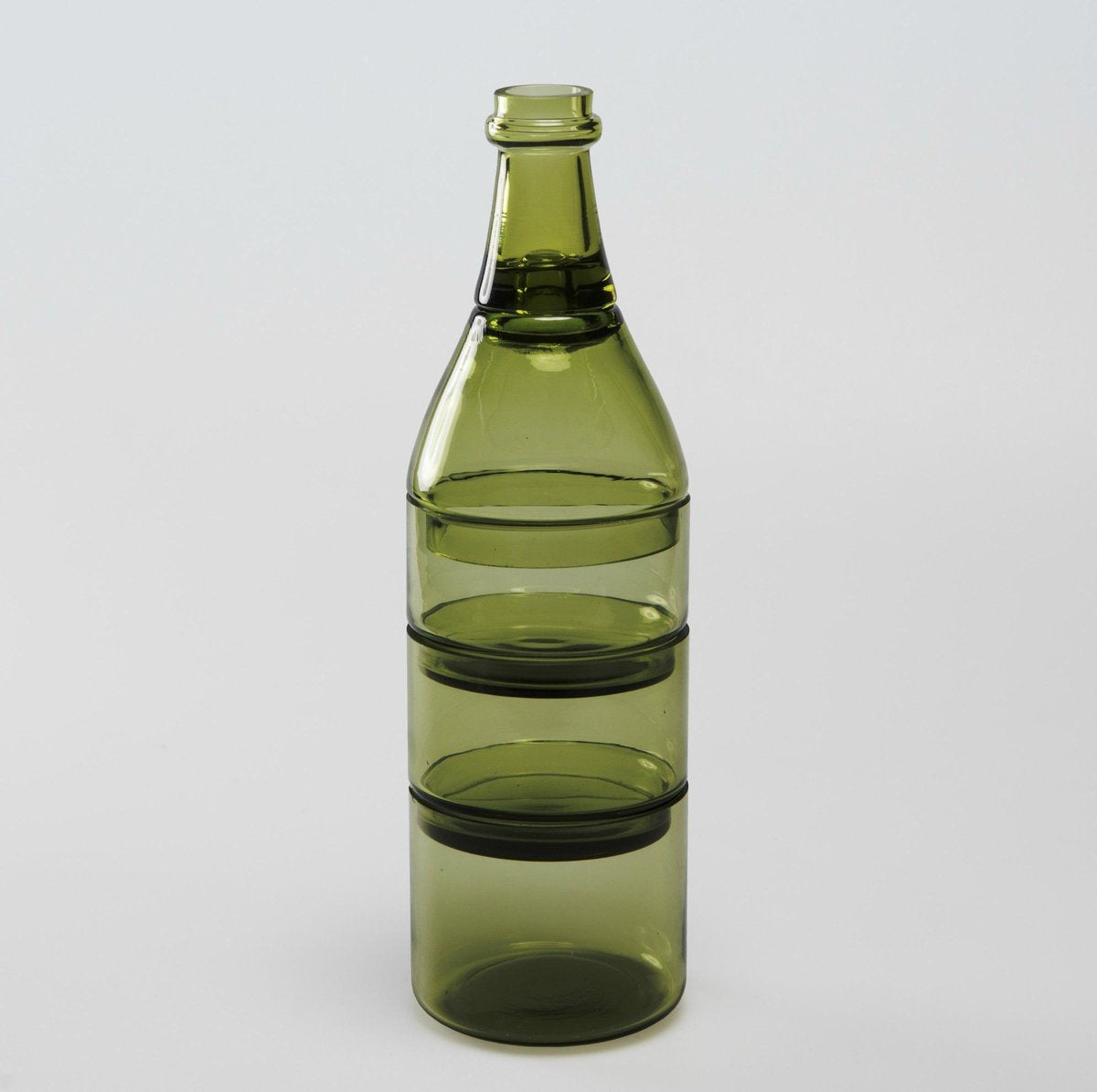 DOIY Aperitiefset Wijnfles L'Apéro groen - vijfdelig - retro - vintage