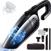 Vitasy® Pro Kruimeldief Snoerloos – Auto stofzuiger – Handstofzuiger – Kruimeldief best verkocht – 5 opzetstukken en HEPA filter – USB Oplaadbaar - Zwart