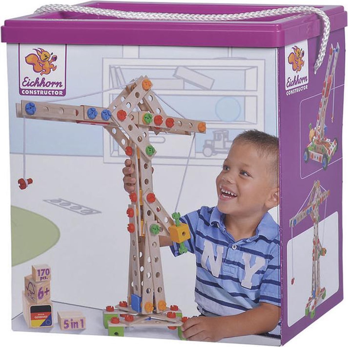 Eichhorn Constructor - 5 in 1 -170 delig - Contructiespeelgoed