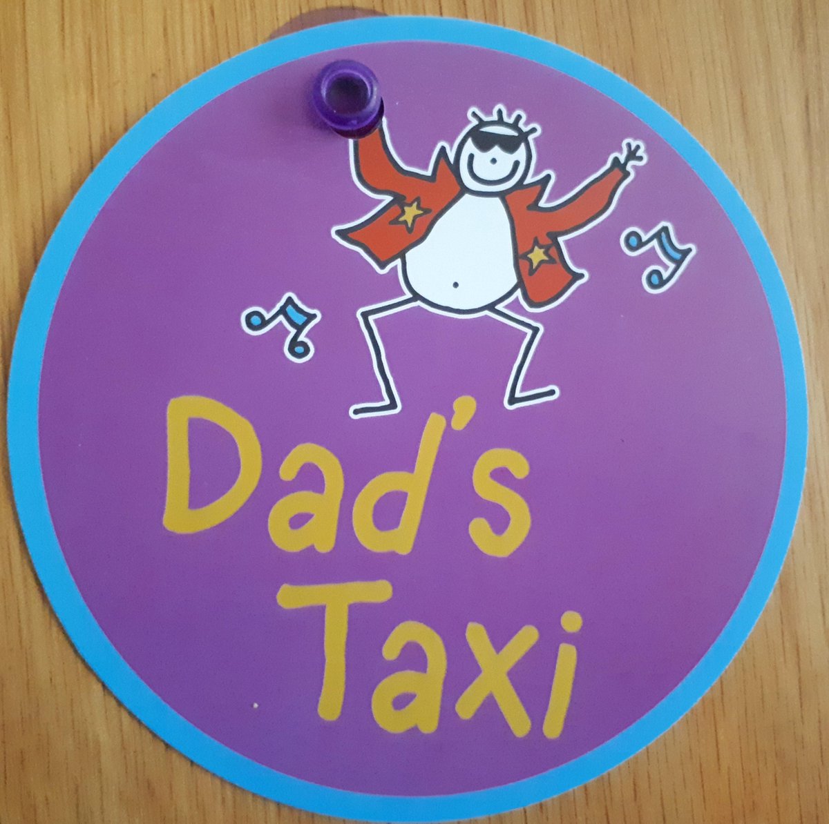 Dad's Taxi (auto raam bordje)