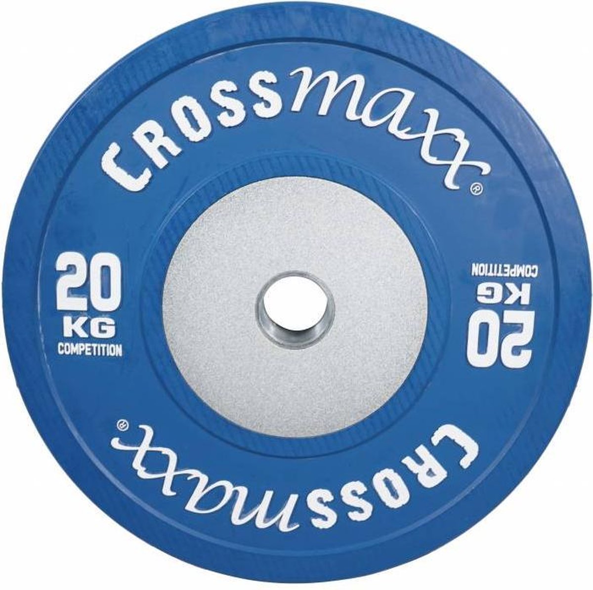 Gekleurde Competitie Olympische Bumper Plate 50mm 20 kg - blauw