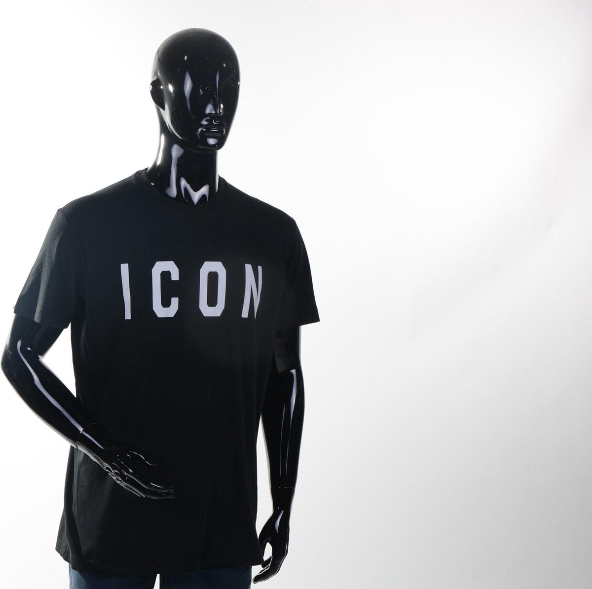 DSQUARED - T-SHIRT - ZWART - ICON