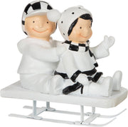 J-Line Slee Kind Poly Zwart/Wit