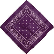 Fako Fashion® - Paisley Bandana - Hoofddoek - Mondbescherming - Zakdoek - Donkerpaars