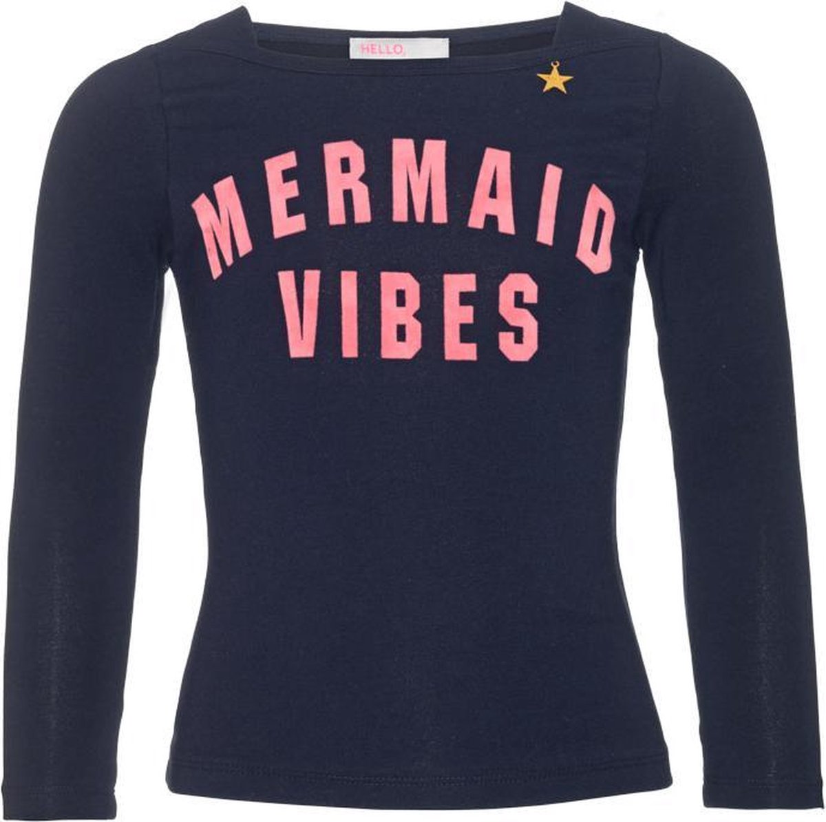 Mim Pi meisjes T shirt lange mouw donkerblauw