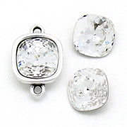 Swarovski steen vierkant 4470 (10 mm) Cristal