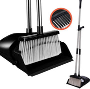 Stoffer en Blik met Lange Steel 130cm - Handveger Bezem en Vuilblik op steel - Stofblik en Veger