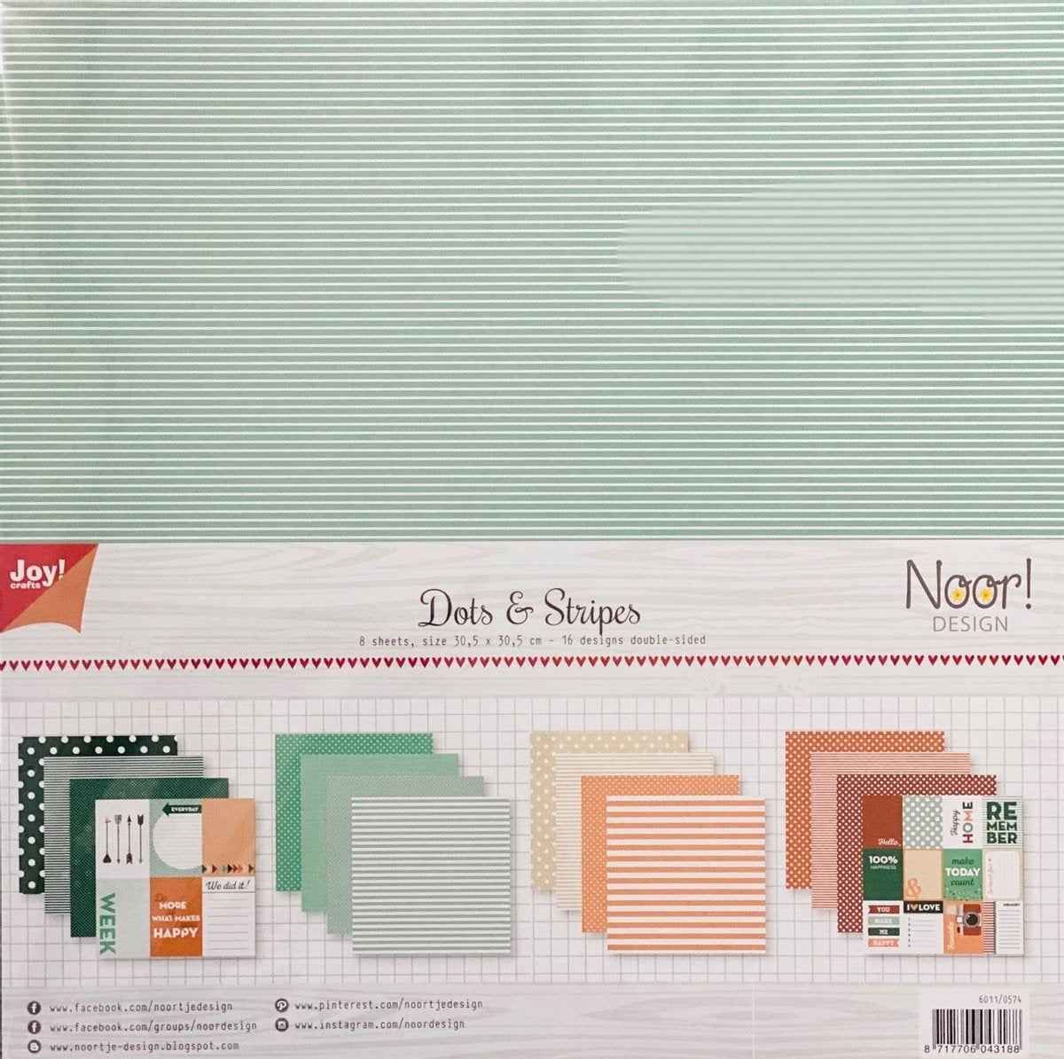 Joy!Crafts / Designpapier - Noor - Dots&Stripes / 16 Designs 30