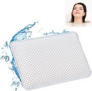 relaxdays badkussen met zuignappen - hoofdsteun bad - nekkussen bad - badkussen home spa wit