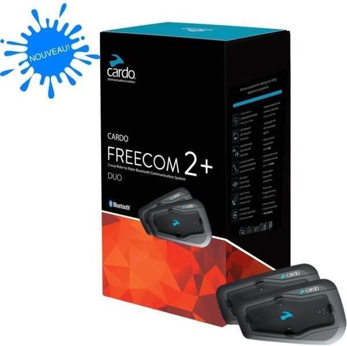 CARDO Intercom motorfiets - Scala Rider - Freecom 2 + Duo