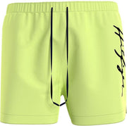 Tommy Hilfiger handwritten logo zwemshort geel - M