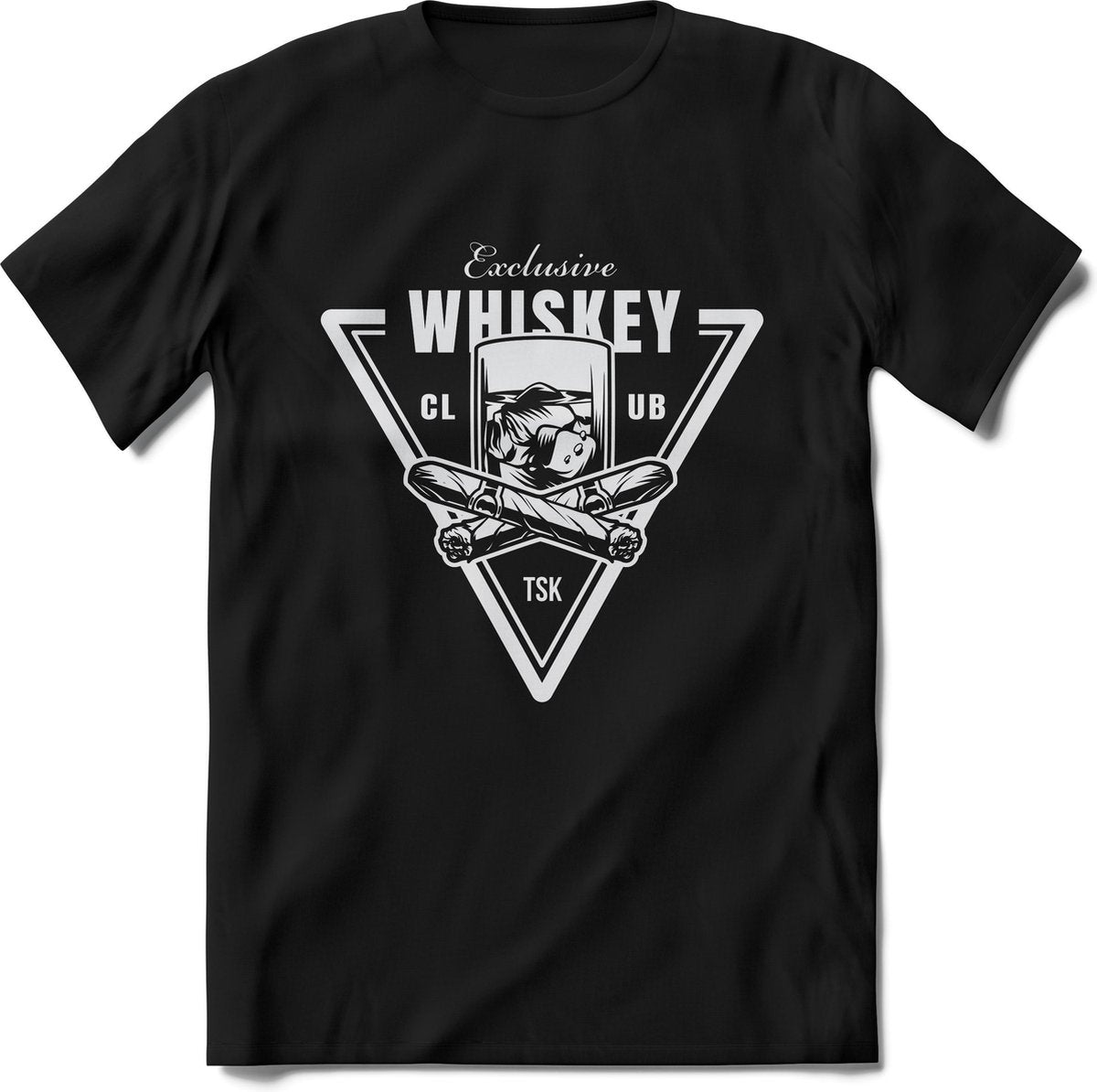 Whiskey T-Shirt Heren – whiskey glazen shirt Dames – Perfect Whiskey set tshirt Cadeau - Maat XL