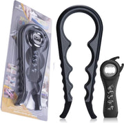 BOTC Alles in 1 Opener - Flesopener - Blikopener - Potopener - Reuma Hulp-Multi Grip Opener - zwart