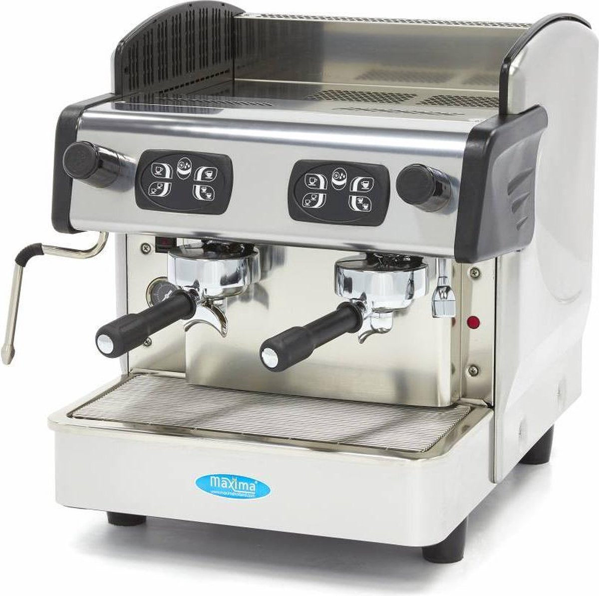 Espresso Koffie Machine 2-Groeps - RVS - 480 Kopjes Per Uur - 4 Doseringen - Horeca Espresso Apparaat - Maxima