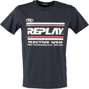 Replay zwart slim fit t-shirt - valt kleiner - Maat S