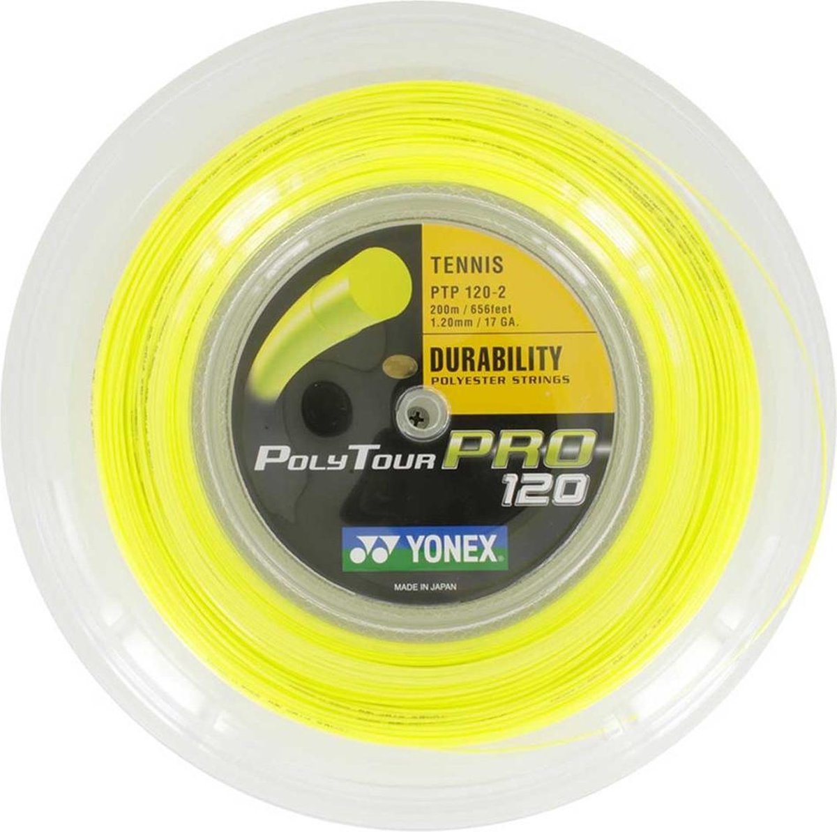 Yonex Polytour Pro 125 COIL 200M Geel