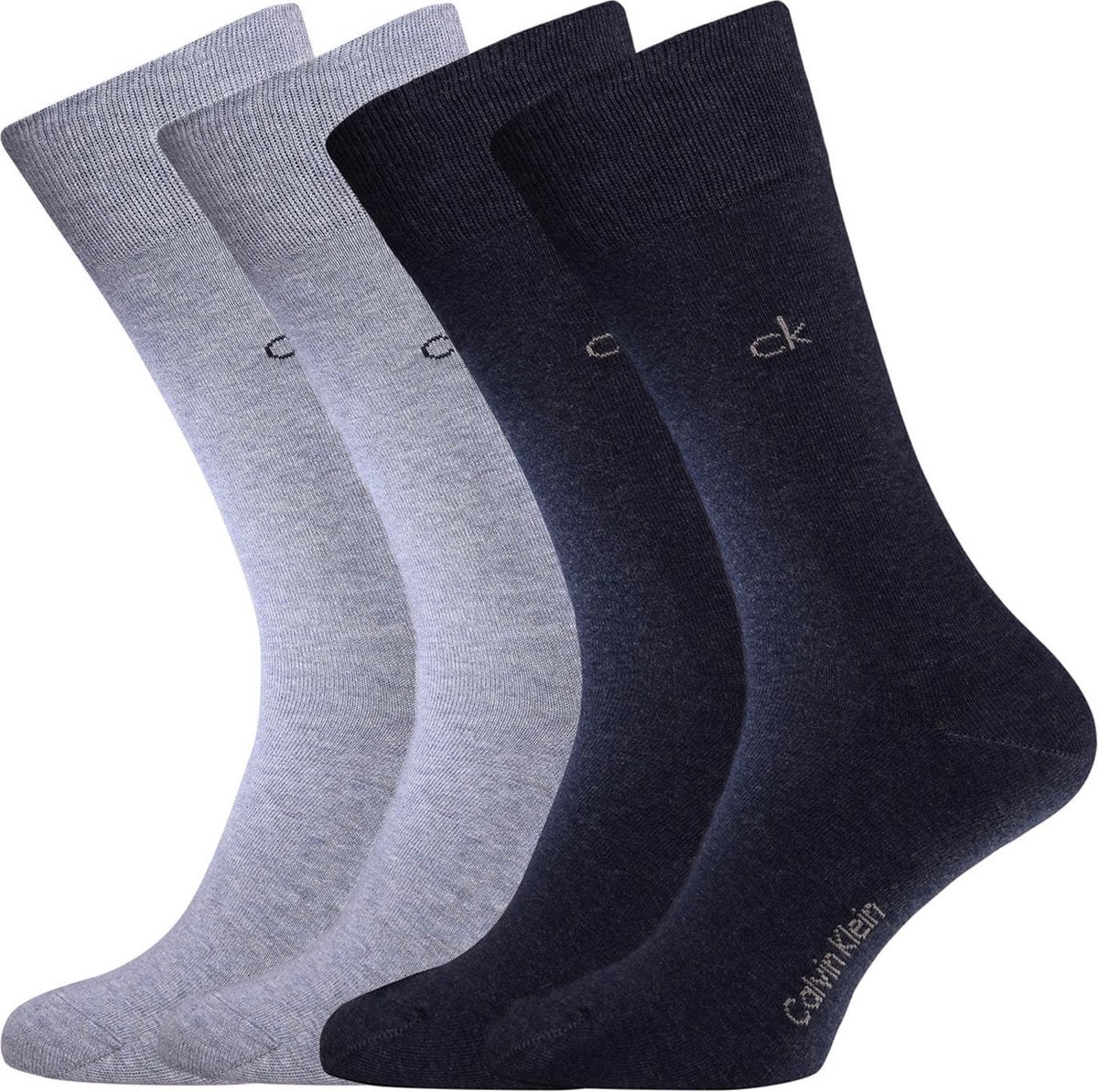 Calvin Klein herensokken Carter (2-pack) - licht en donker denim -  Maat: 39-42