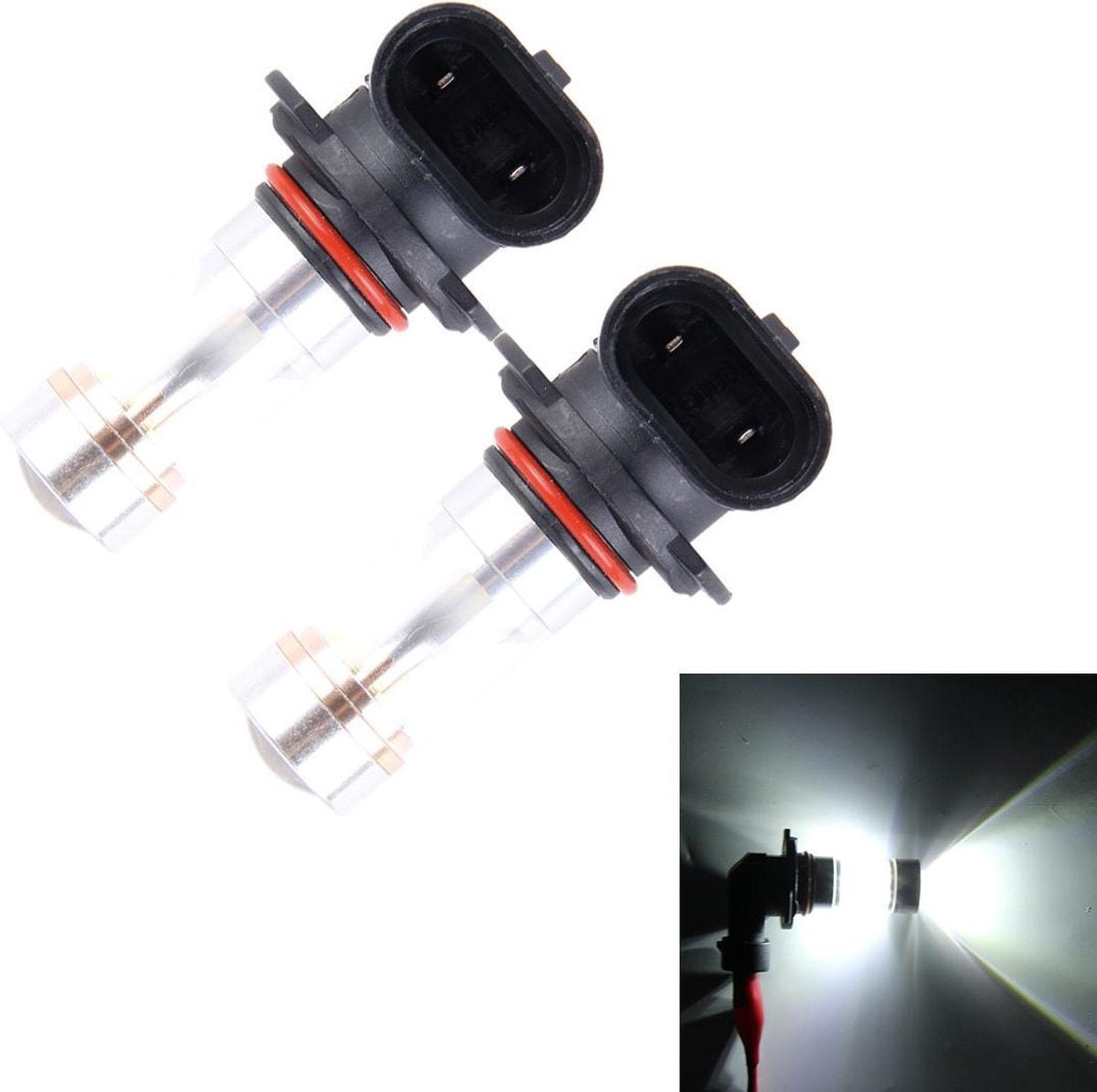 2 PCS 9005 30W 350 LM 5000K Wit licht CREE 6 LED mistlamp