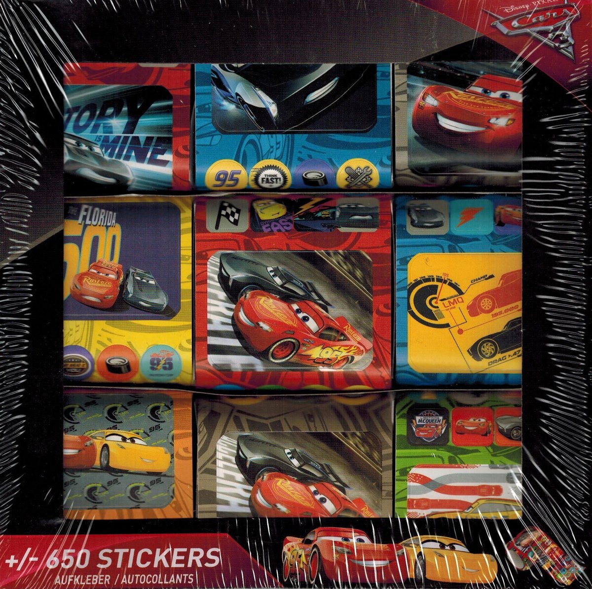 Sticker Geschenkdoos Cars 3 650-delig