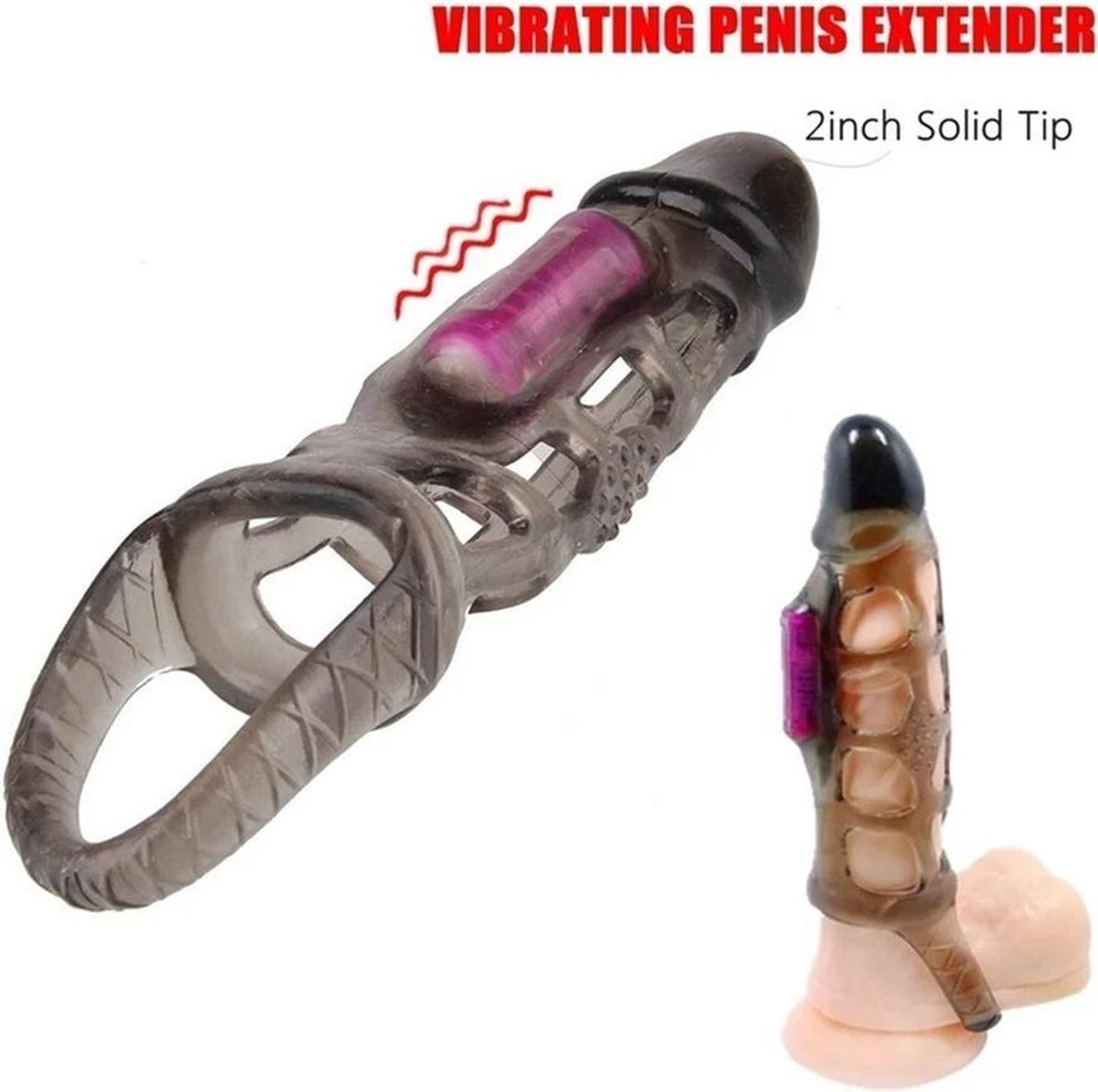 Mannen vibrator- penis sleeve- G-spot vibrator- met trillende functie