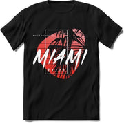 Miami Beach | TSK Studio Zomer Kleding  T-Shirt | Rood | Heren / Dames | Perfect Strand Shirt Verjaardag Cadeau