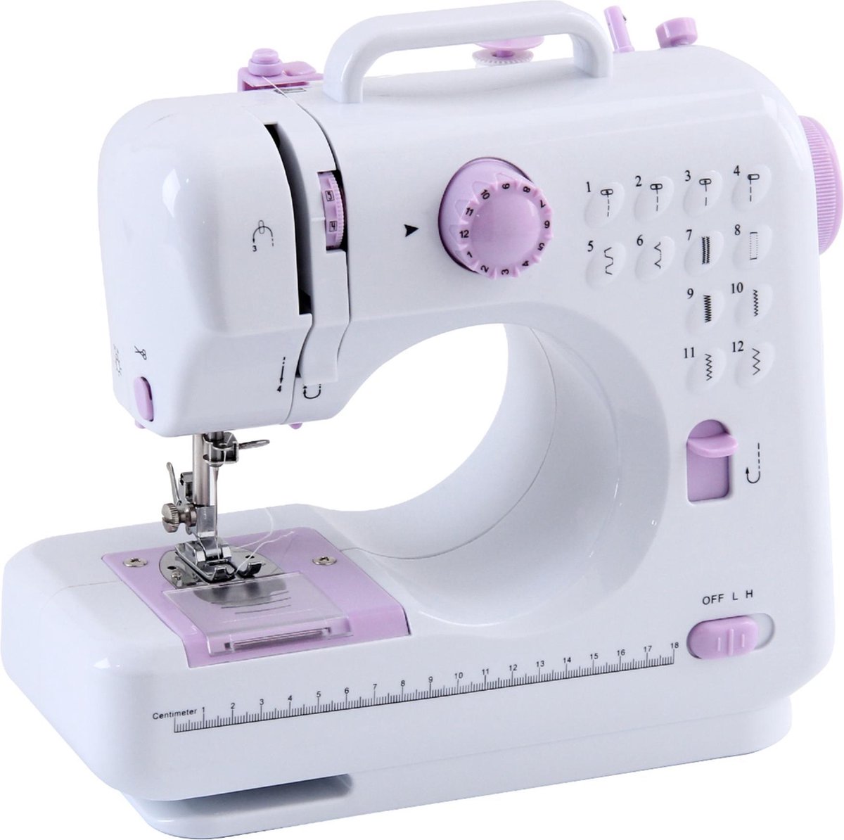 Crafts & Co Naaimachine - Ideaal voor Beginners - 12 Ingebouwde Steken