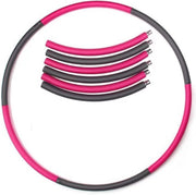 Hoopy - Fitness Hoelahoep - Fitness Hoelahoep Volwassenen - 100 CM - Verbeterde Roestvrijstalen Kern - Waist Trainer - Vetverbranding - Roze