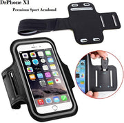 DrPhone X1 - Reflecterende Sportarmband - Premium Hardloop Band voor elke Sport - Waterafstotend - Comfortabel - Verstelbaar - Oordoppen aansluiting - Geschikt voor de Samsung Galaxy S5 / S5 Plus / S5 Neo / S6 / S6 Edge / S7 / S7 Edge modellen Zwart