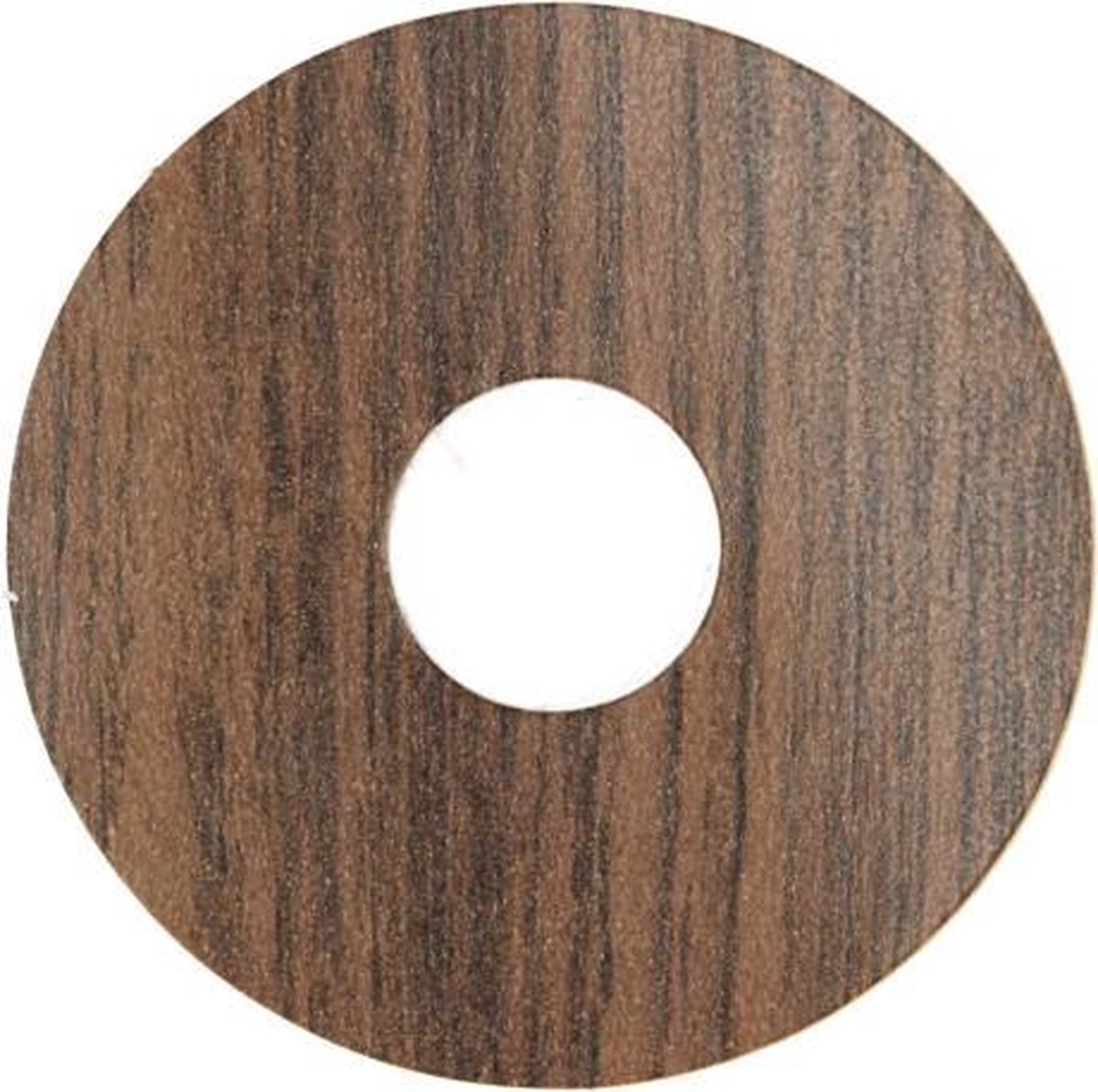 Zelfkl. rozet (17 mm) eiken donker vernist (10st.)