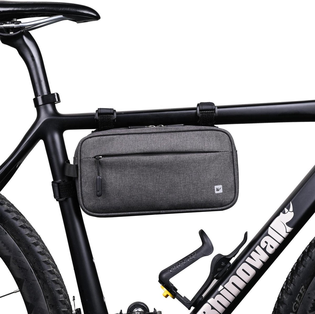 Stuurtas - Fietstas Stuur - Telefoonhouder - Stuurtasje - Schoudertas - Handtas - Grijs - RHINOWALK ®