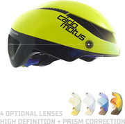 Omega Aerohelm | Schaatshelm | Fietshelm | Triathlon (Fluo-geel - M | 54-57cm)