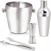 Kinghoff 1390 - 4 delige barman set - cocktailshaker - RVS
